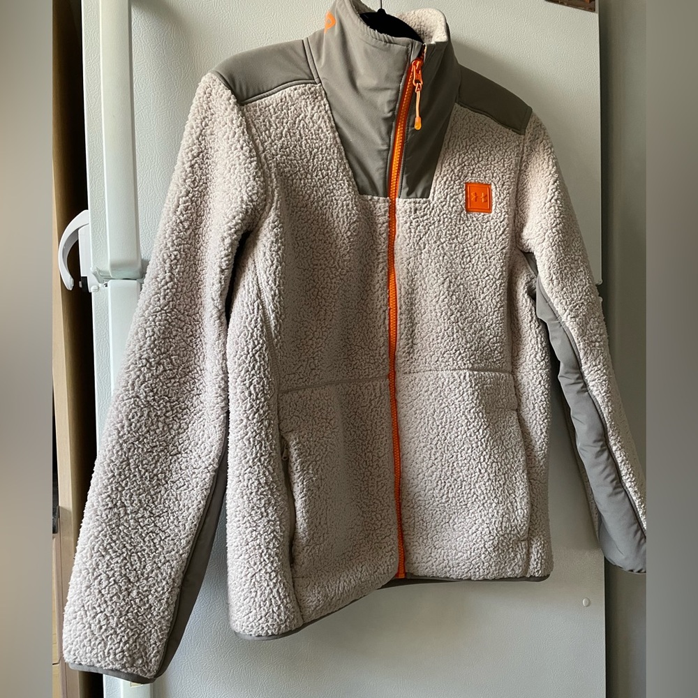 UNDER ARMOUR Men’s Legacy Sherpa Full Zip Jacket - Size SM